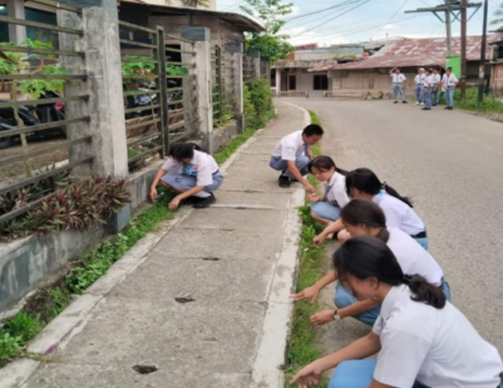 The real action of SMA Swasta Santu Xaverius in Gunungsitoli, Nias SMA