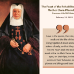 The Feast of the Rehabilitation of Mother Clara Pfaender