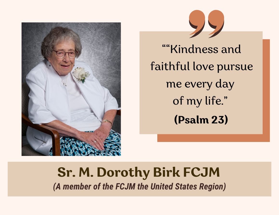 Remembering Sr. Dorothy Birk FCJM