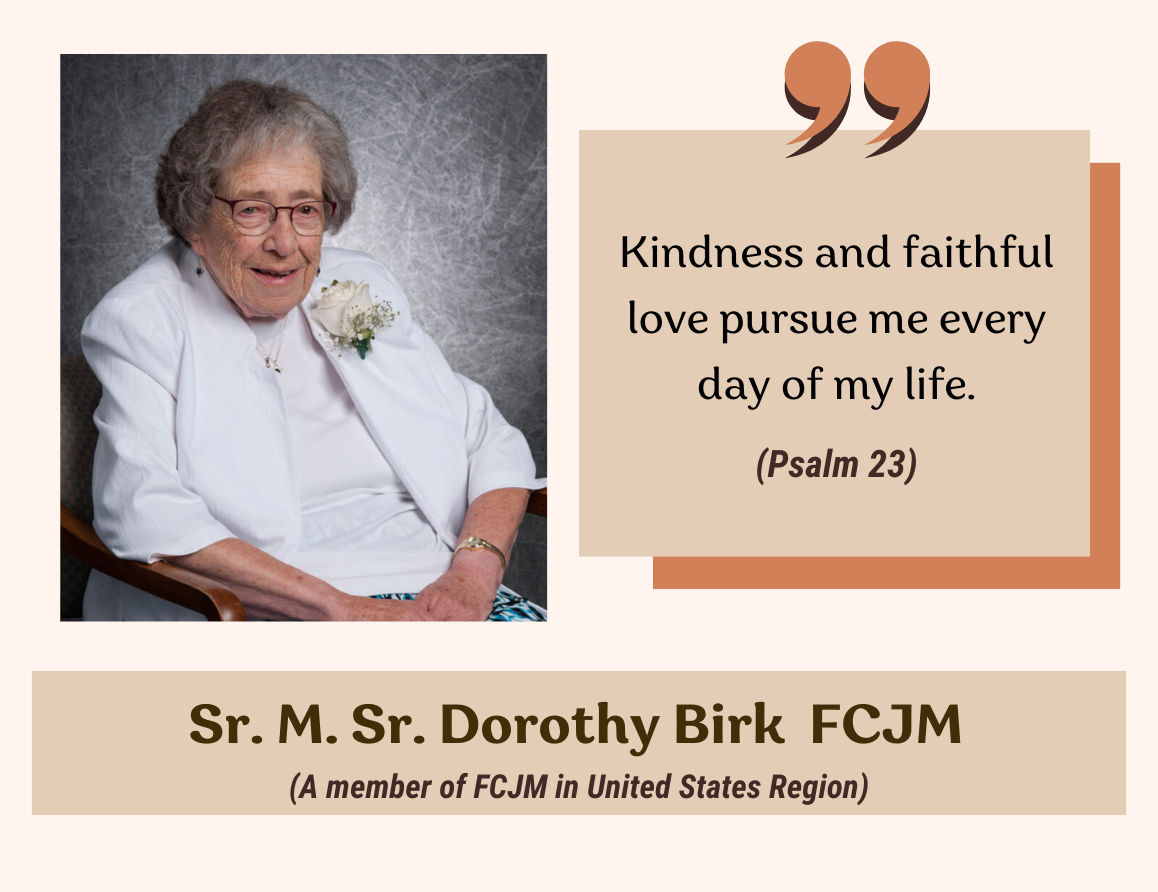 Remembering Sr. Dorothy Birk FCJM