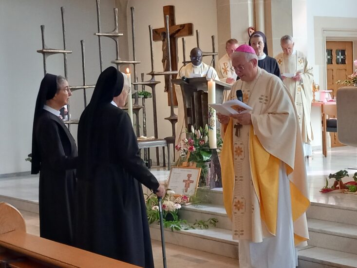 Franciscan Sisters have been members of their order for 70, 65, 60 and 40 years