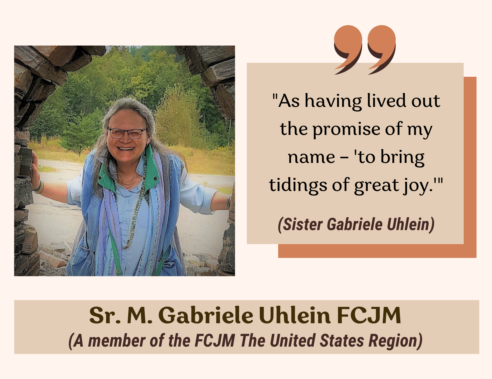Remembrance Sister Gabriele Uhlein