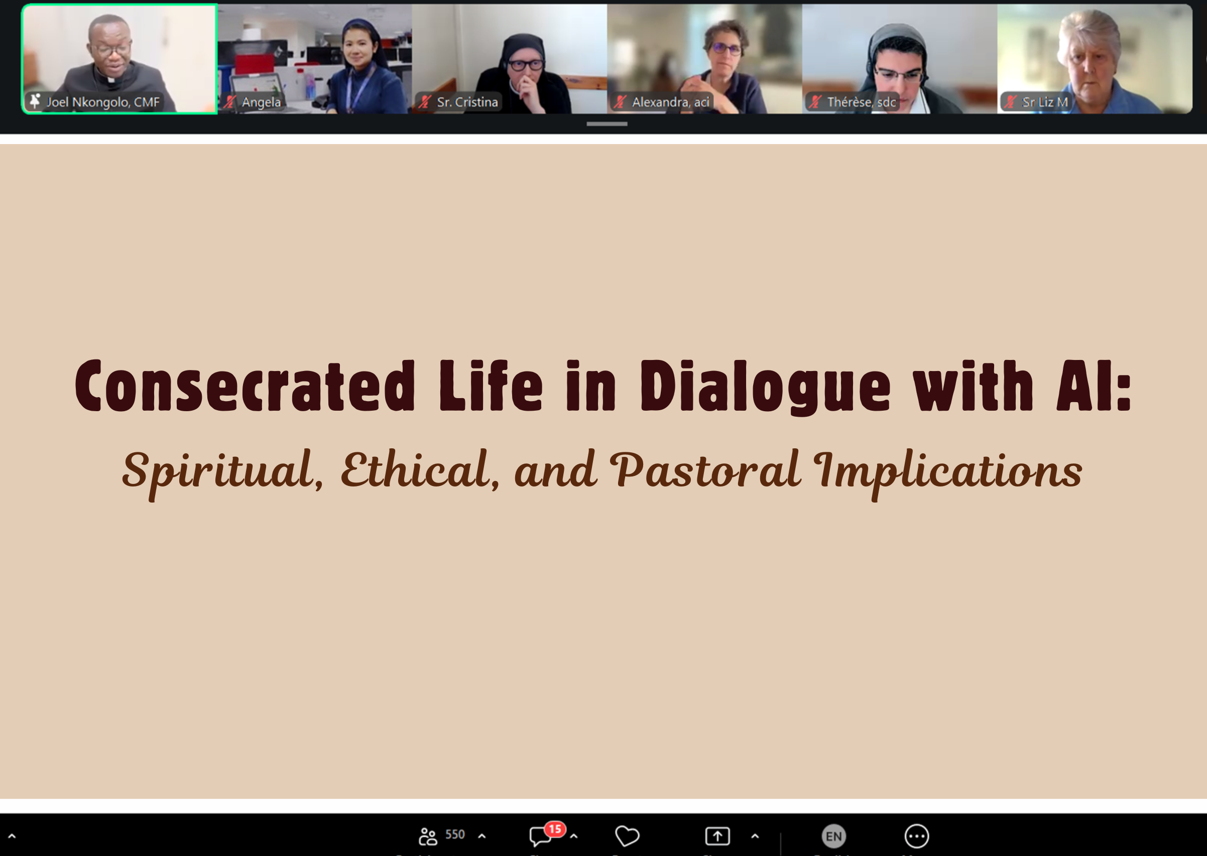 Reflecting on AI and Consecrated Life: Spiritual, Ethical, and Pastoral Perspectives
